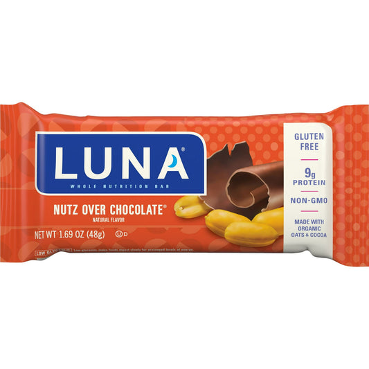 Luna has soy protein to promote heart health calcium for strong bones folic acid for a healthy heart and healthy babies B vitamins iron and antioxidants such as Vitamins A C and E that contribute to overall wellness