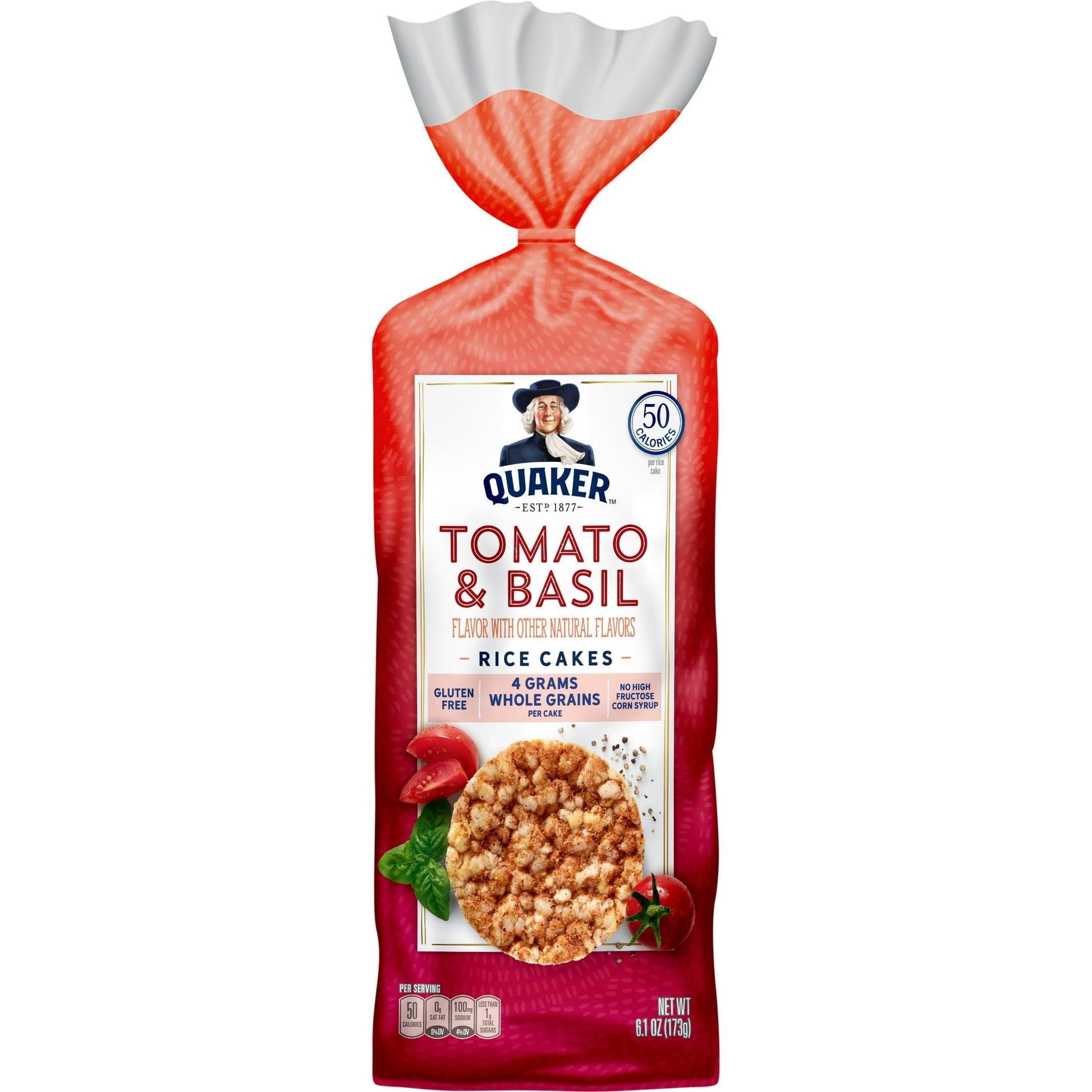 For each purchase of a participating PepsiCo Product from April 2, 2018 through April 30, 2018, PepsiCo will donate $0.10 to Feeding America®. Guaranteed minimum donation: $150,000. Maximum donation: $900,000. $1 helps provide at least 10 meals secured by Feeding America on behalf of local member food banks. Visit Walmart.com/FightHunger for details. Made with the delicious goodness of whole grain brown rice, and baked to crispy perfection. With only 50 calories per serving, eat them right out of the bag or