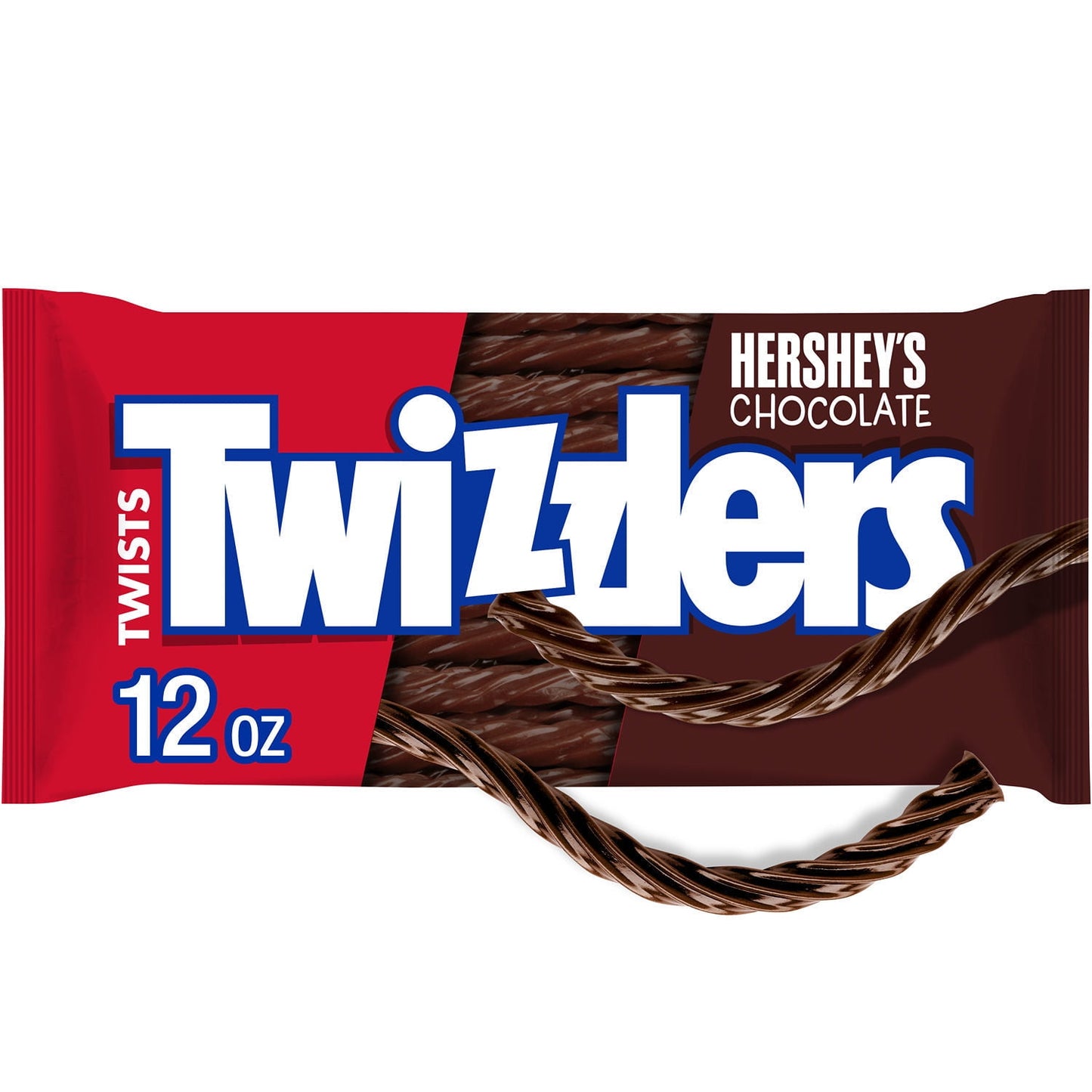 There's no party like a TWIZZLERS candy party! Seriously though, TWIZZLERS Twists HERSHEY'S chocolate flavored chewy candies are too fun not to enjoy with family and friends at every movie marathon, birthday party and tailgate. With a bag of chocolate flavored chewy candies ready for action, you'll never find yourself without a delicious, shareable snack. Bite both ends of a TWIZZLERS Twists candy off to create a straw, then dip your straw into a cold glass of milk, a steaming hot chocolate or a frothy milk