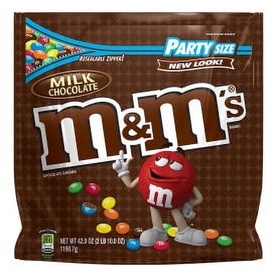 Bring colorful fun to your next party with M&M'S Milk Chocolate Candy Party Size Bags. This bulk chocolate bag is a delicious way to share your love of chocolate with friends and family. Beyond being a great way to stock up your pantry with chocolate goodness, M&M'S Milk Chocolate Candy can be used to dress up your baking, fill your candy bowl, bring to share at a holiday party or add to a candy buffet at your next gathering. There's no end to the fun you can have with M&M'S Milk Chocolate Candy.