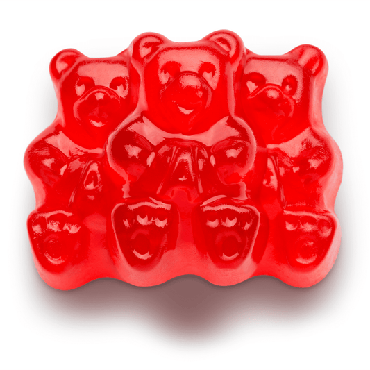 Take a walk on the wild side with tart Wild Cherry Gummi Bears. They're bursting with sour, juicy Wild Cherry flavor. And if you're the person who always picks through the assorted bag for the red ones (you know you're out there), treat yourself (and everyone else) to a bag that's nothing but pure Wild Cherry flavored gummies. In addition to the intense Wild Cherry flavor, a soft, chewy texture makes these gummi bears so good, they're sold in single flavors. 5 lb Bag Contains: approximately 625 pieces 1 lb 